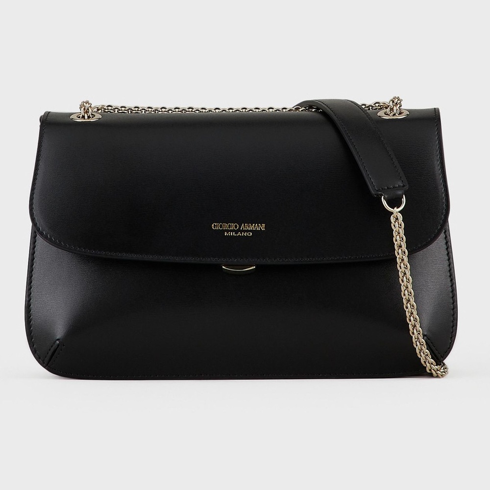 GEORGIO ARMANI PALMETTO LEATHER LA PRIMA SHOULDER BAG